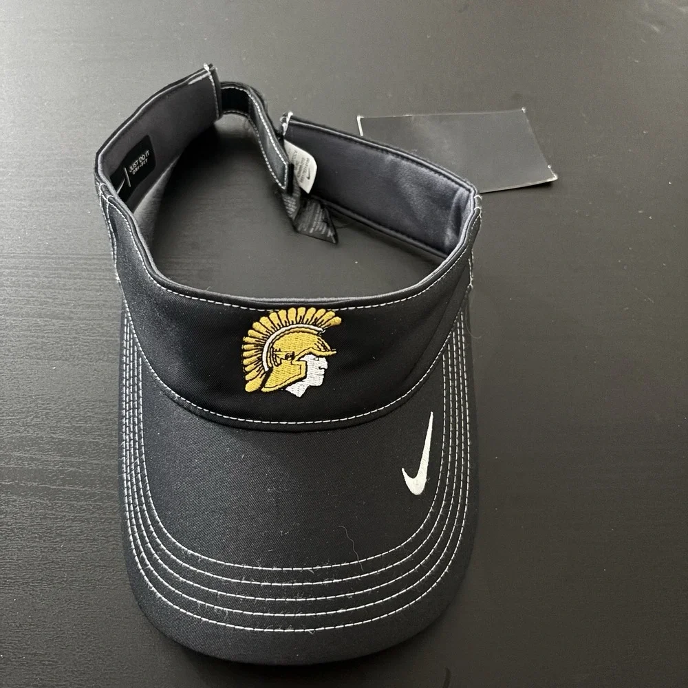 Nike‎ Golf USC Trojans Visor Hat Strapback Black OSFM NWT
